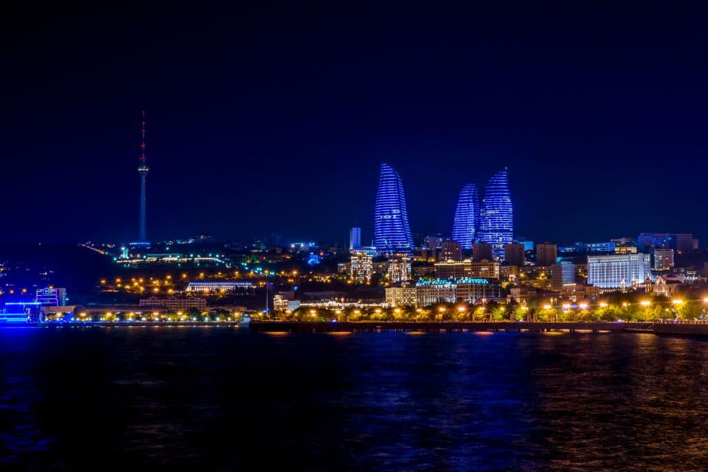 Baku downtown no Azerbaijao